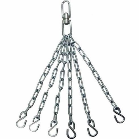 RDX X1 6 PANEL SILVER STEEL PUNCH BAG CHAINS-1